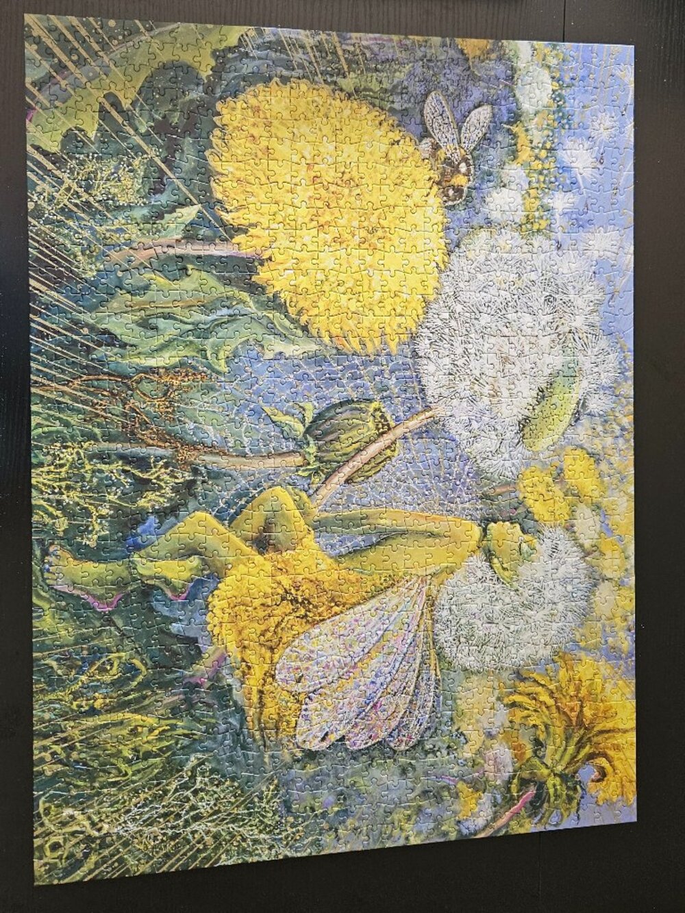 2/$25 or 3/$30 Buffalo Puzzle 1000 pieces Dandelion Fairy by Josephine Wall